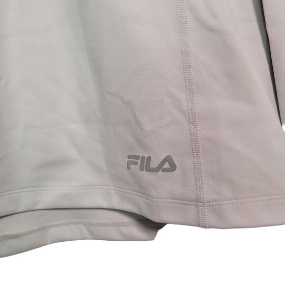 Fila Women's Funnel Neck Moisture Wicking Active Training Hoodie Gray Size Small - Picture 3 of 12